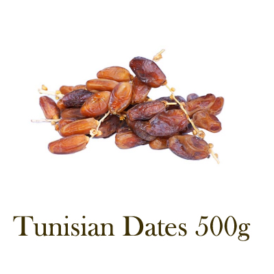 Tunisian Dates, Kurma Tangkai, Deglet Nour 500g from Mynuts