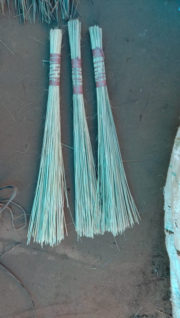 Natural Brooms made from Grass and Bamboo