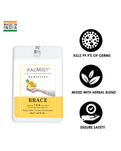 PALMIST HAND SANITIZER - 18ml (MRP 69.00) from Jackpot Durables