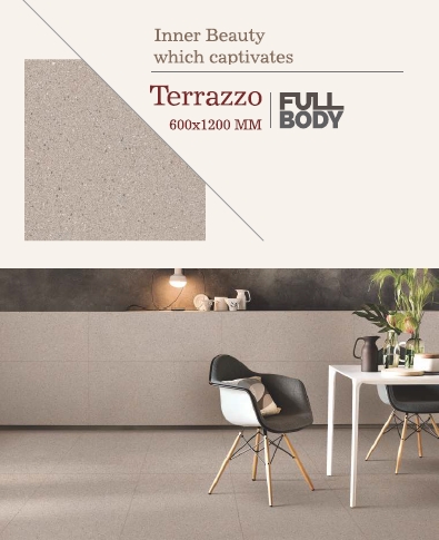 Double Charged Vitrified Kajaria Tiles Terrazzo
