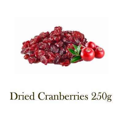 Dried Cranberries 250g from Mynuts