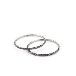 SILVER OXIDISED GUTHANI DESIGN BANGLES