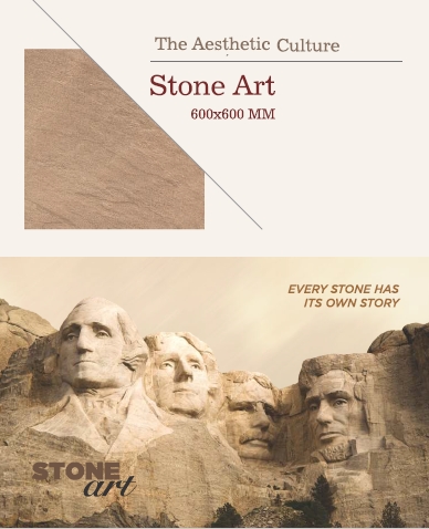 Double Charged Vitrified Kajaria Tiles Stone Art