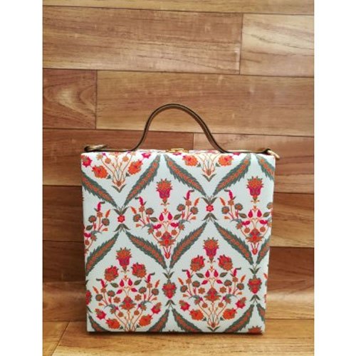 Raw Silk Printed MDF Clutch