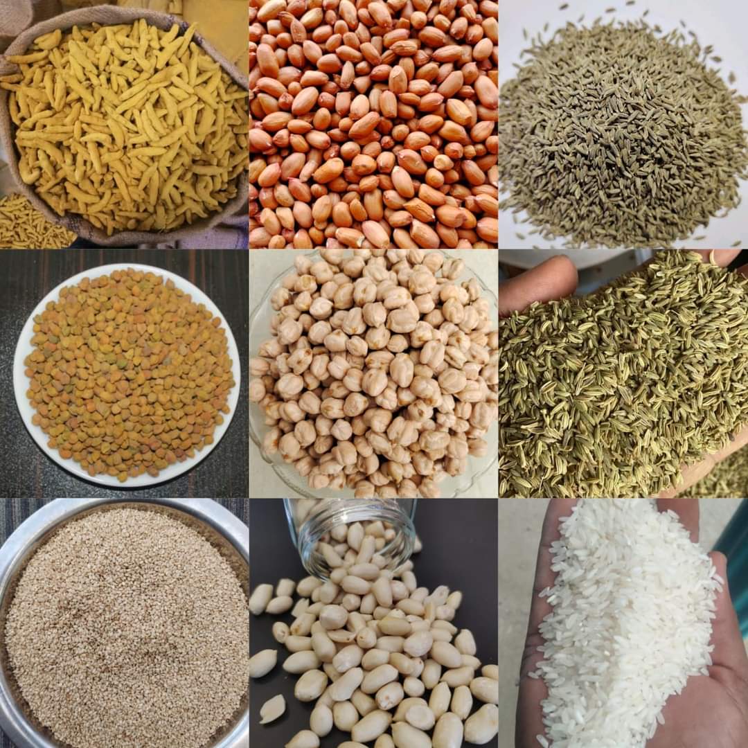 Wheat,Rice, millets, Seeds, Spices Oil and A2 Ghee  from Kishaan International India
