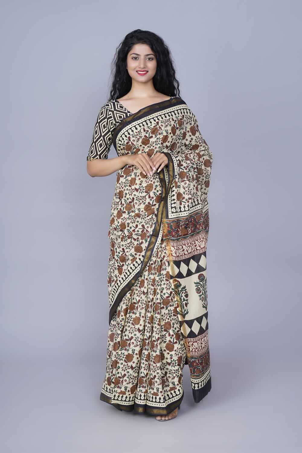 Cotton Printed Saree Low Price || Cotton Chunri Print Saree