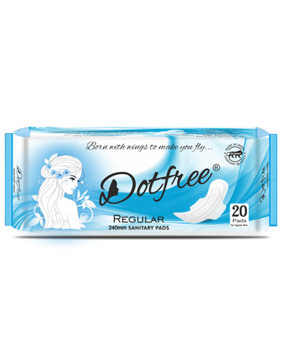 Dotfree Regular Sanitary Pads - 240MM from Jackpot Durables