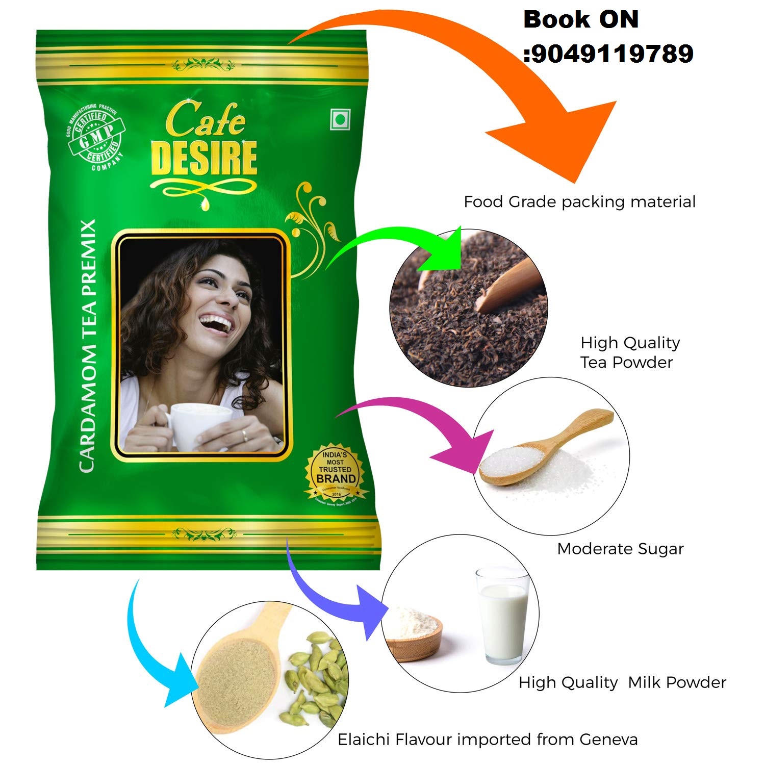 Cardamom Tea Premix Powder