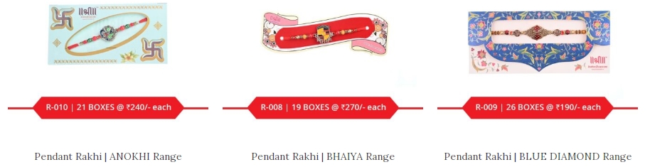 Pendant Rakhi from Shree Rakhi